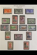 1937-1951 COMPLETE FINE MINT COLLECTION  In Hingeless Mounts On Leaves, ALL DIFFERENT, Includes 1938-47 Pictorials Set,  - Brits-Honduras (...-1970)