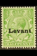 1916 SALONICA  ½d Green "Levant" Opt'd, SG S1, Very Fine Mint For More Images, Please Visit Http://www.sandafayre.com/it - Levant Britannique