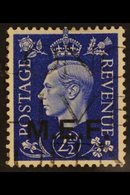 M.E.F.  1942 2½d Ultramarine, Ovptd Type 1 (regular Lettering, Upright Oblong Stops), Variety "sliced M", SG M3a, Very F - Italiaans Oost-Afrika