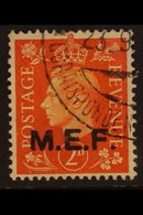 M.E.F.  1942 2d Orange Ovptd Type 2a (rough Lettering, Round Stops), SG M7a, Very Fine Used. RPS Cert. For More Images,  - Italienisch Ost-Afrika