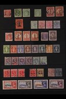 1866-1935 FINE USED COLLECTION  Including 1866 6d Rose On Toned Paper, Perf.12 (SG 7), 1867 No Wmk 1d Yellow-green & Blu - Iles Vièrges Britanniques