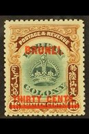 1906  30c On 16c Green And Brown, Overprinted On Labuan, SG 20, Mint. For More Images, Please Visit Http://www.sandafayr - Brunei (...-1984)