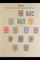 1908-1949 FINE MINT COLLECTION  Presented On Album Pages & Includes The 1908-22 Set To $1, 1916 New Colour Set, 1922 Mal - Brunei (...-1984)