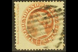 1865-70  12c Red-brown Queen, SG 28, Showing Full American Bank Note Co Imprint At Left, Good Colour And Neatly Cancelle - Altri & Non Classificati