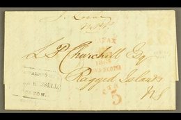 1865  (6 Feb) Stampless Entire Letter Regarding The Fish Trade Sent From Kingston (Jamaica) To A Mr Churchill At The Rem - Andere & Zonder Classificatie