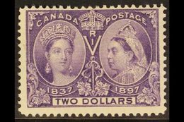 1897  $2 Deep Violet "Jubilee", SG 137, Unitrade 62, Fine Mint  For More Images, Please Visit Http://www.sandafayre.com/ - Sonstige & Ohne Zuordnung