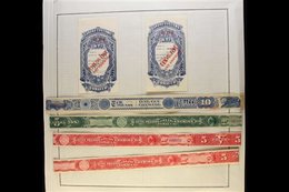 FEDERAL TOBACCO STAMPS - FINE CUT CHEWING  1883-1897 Delightful All Different Collection (see Ryan Catalogue "RF" Sectio - Sonstige & Ohne Zuordnung