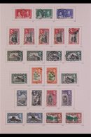 1937-1951 COMPREHENSIVE FINE USED COLLECTION  On Leaves, Virtually COMPLETE For The Period, Includes 1938-49 Pictorials  - Ceylon (...-1947)