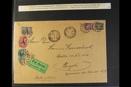 SCADTA  1926 (9 OCT) Large Air Mail Cover From Germany, Addressed To Bogota, And Bearing 30pf And 40pf Plus SCADTA 1923  - Kolumbien