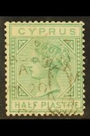 1882  ½d Emerald Green, Watermark "CA", SG 16, Very Fine Used With Clear Part May 20 1882 Cancel.  For More Images, Plea - Sonstige & Ohne Zuordnung