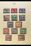 1937-1949 COMPLETE FINE MINT COLLECTION  In Hingeless Mounts On Leaves, All Different, Inc 1938-51 Pictorials Set Inc 18 - Other & Unclassified