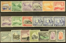 1938-51  Pictorial Definitive Set, SG 151/63, Fine Mint (19 Stamps) For More Images, Please Visit Http://www.sandafayre. - Other & Unclassified