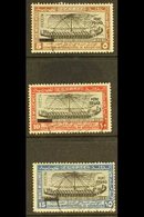 1926  "PORT FOUAD" Overprints On 5m, 10m & 15m Values, SG 141/144, Very Fine Used. Very Scarce (3 Stamps) For More Image - Sonstige & Ohne Zuordnung