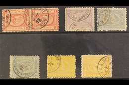 USED ABROAD : SCIO (GREEK ISLAND)  Clear To Fine Strikes Of Cds On 1867-71 1pi. Pair, 1872-75 10pa, 20pa (2), 2pi. (2),  - Sonstige & Ohne Zuordnung