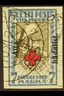 1923  5m+7m Blue & Brown Red Cross "Aita Hadalist" Opt'd, Imperf, Mi 47 B, SG 50A, Very Fine Cds Used For More Images, P - Estland