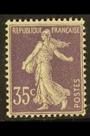 1906  35c Light Violet, Type IIA, Yv 136, Superb NHM. For More Images, Please Visit Http://www.sandafayre.com/itemdetail - Other & Unclassified