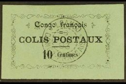 CONGO  PARCEL POST 1891 10c Black On Blue Type IV (Yvert 1, SG P13), Very Fine Used With Superb "LOANGO 8 Jul 93" Cds Ca - Autres & Non Classés