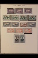 FRENCH WEST AFRICA  1944-59 COMPLETE MINT/NHM COLLECTION On Printed Pages With No Spaces Left To Fill Inc Airs, M/s, Due - Other & Unclassified