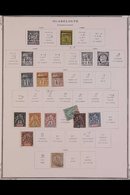 GUADELOUPE 1889-1947 COLLECTION ON PRINTED PAGES  Mint And Used Incl. 1903 1f On 75c Mint, 1904 1f On 75c Unused, 1905-0 - Sonstige & Ohne Zuordnung