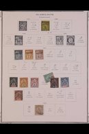 GUADELOUPE 1889-1947 COLLECTION ON PRINTED PAGES  Mint And Used Incl. 1903 1f On 75c Mint, 1904 1f On 75c Unused, 1905-0 - Autres & Non Classés