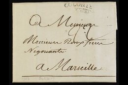 MARTINIQUE  1782 Entire From St Pierre To Marseille, Landed At Rochefort, Where It Received A Strike Of The 2 Line Curve - Altri & Non Classificati