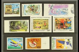 NEW CALEDONIA  IMPERFORATES 1981-6 Never Hinged Mint Group Of Airmail Issues, Incl. 1981 41f Stamp Day, 43f Latin Quarte - Autres & Non Classés