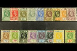 1912  Geo V Set To 5s Complete, Wmk MCA, SG 86/102, Very Fine And Fresh Mint. (17 Stamps) For More Images, Please Visit  - Gambie (...-1964)