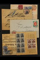 1901-1923 OLD TIME COVERS & CARDS GROUP.  An Interesting Old Group That Includes A 1901 Re-used Official Wrapper, 1915 & - Andere & Zonder Classificatie