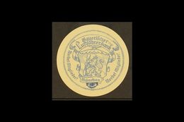 AVIATION LABEL  1910s "Bayerischer Luftfahrerdank Munchen" Circular Poster Stamp, Kiddle LU. 128, Superb, Never Hinged M - Altri & Non Classificati
