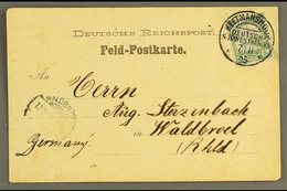 SOUTH WEST AFRICA  1905 (7 Nov)  "Feld - Postkarte" To Germany Bearing 5pf Yacht Tied By Fine "KEETMANSHOOP" Cds Cancel, - Other & Unclassified