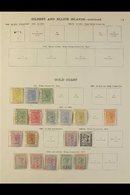 1876-1935 MINT COLLECTION  Presented On "New Ideal" Printed Pages & Includes 1876-84 CC Wmk ½d, 1d & 2d (all Unused & Wi - Goldküste (...-1957)