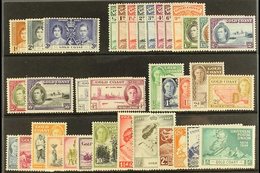 1937-1949 COMPLETE MINT.  An Attractive Selection Presented On A Stock Card Offering A Complete "Basic" Collection From  - Goldküste (...-1957)