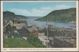 The Narrows, Gateway To The Sea, St John's, Newfoundland, 1954 - Postcard - St. John's