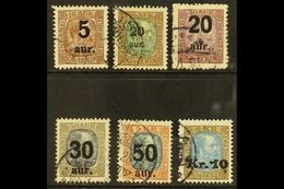 1921-30  Local Surcharges On Chistian IX Issue, SG 137, 140, 142, 144, 145, 150, Very Fine Used. (6 Stamps) For More Ima - Sonstige & Ohne Zuordnung