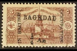 BAGHDAD  1917 ¼a On 5pa Dull Purple Leander's Tower Local Overprint, SG 2, Very Fine Used, Fresh, With 2018 David Brando - Irak