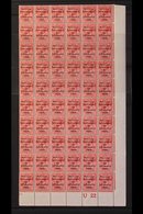 1922  1d Scarlet Thom Overprint Wider Setting (SG 48, Hibernian T43), Very Fine Mint Mostly Never Hinged (only 3 Stamps  - Other & Unclassified