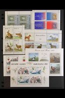1972-2001 NHM MINIATURE SHEET COLLECTION  A Delightful, ALL DIFFERENT Collection To The 2001 Irish Motorsport Sheet, Inc - Other & Unclassified