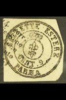 PARMA  NEWSPAPER TAX 1852 9c Parma Handstamp On Piece, Sass B1, Very Fine And Fresh For More Images, Please Visit Http:/ - Non Classificati