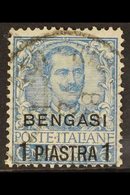 BENGHAZI  1901 1pi On 25c Blue "BENGASI" Overprint (SG 169, Sassone 1), Fine Used With Fully Dated "Bengasi" Cds's, Cent - Sonstige & Ohne Zuordnung