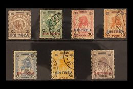 ERITREA  1924 Stamps Of Somalia Overprinted Complete Set (Sass S. 18, SG 83/89) Fine Used. (7 Stamps) For More Images, P - Andere & Zonder Classificatie