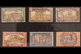 ERITREA  1925 Holy Year Complete Set (Sass S. 19, SG 90/95) Very Fine Used. (6 Stamps) For More Images, Please Visit Htt - Altri & Non Classificati