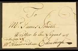 1760  (1 Aug) Entire Letter From Westmoreland Addressed To Edinburgh, Showing Rate Mark In Pen At Front And "6 DE" Bisho - Giamaica (...-1961)