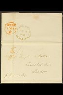 1842 (7 SEPT) ENTIRE LETTER  To London, Endorsed "Pr Steamer Tay" And Showing A Fine "KINGSTON / JAMAICA" Cds (type K6a) - Giamaica (...-1961)