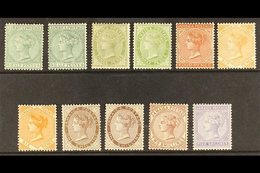 1883-97  Fine Mint Range Incl. Both 6d Shades, Both 1s Shades, 2s And 5s, Between SG 16/26. (11 Stamps) For More Images, - Jamaica (...-1961)