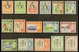 1956-58  Pictorial Definitive Set, SG 159/74, Never Hinged Mint (16 Stamps) For More Images, Please Visit Http://www.san - Jamaïque (...-1961)