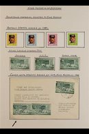 1960 KING HUSSEIN SIGNED  An Exhibition Page Bearing Seven Of Stamps & A 1960 Arab League First Day Cover Bearing A Pair - Jordanien