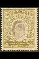 1904-7  20r Grey And Stone, Wmk MCA, Ed VII, SG 32, Mint, Lightly Toned Perf Tips Not Visible From The Front. Scarce Sta - Vide