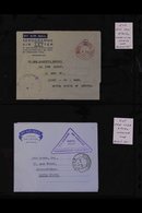 1960-65 OFFICIAL AEROGRAMME TO USA.  A Small, But Interesting Collection Of These Scarce QEII Items, All Used To USA (pl - Vide