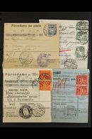 1920's-1930's MONEY ORDERS.  An Interesting Collection Of Printed Money Orders Mainly Bearing Mainly Coat Of Arms Issues - Lettland