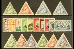 1931  An All Different, Fine Mint Collection From This Year (Mi 177/92) Including December Air Imperforate Variants (20  - Letland